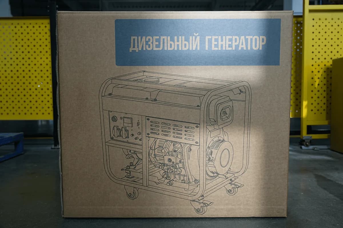 Генератор дизельный 7,0 кВт 220В с электростартером и колесами TOR KM7000D — фото 5