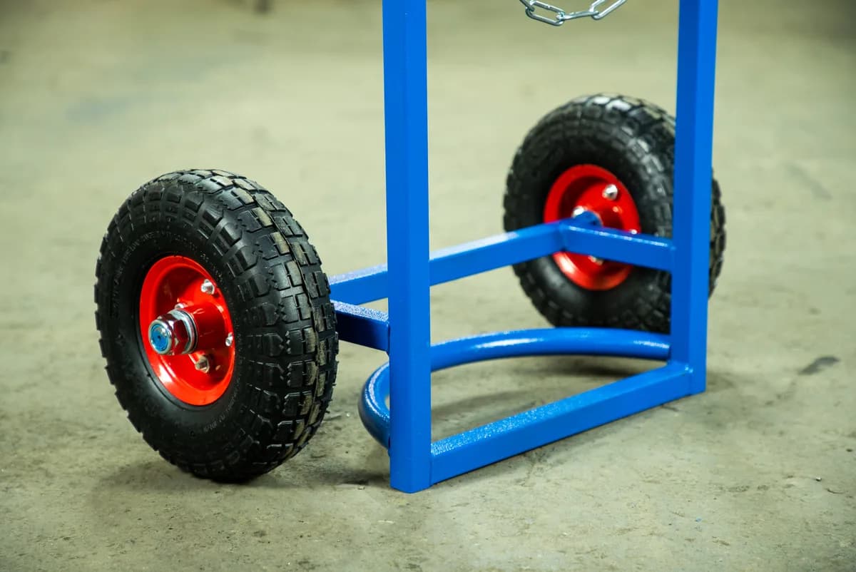 Тележка для пропановых баллонов TOR ПР-1, 1 баллон (пневмо колеса 250 мм) — фото 3